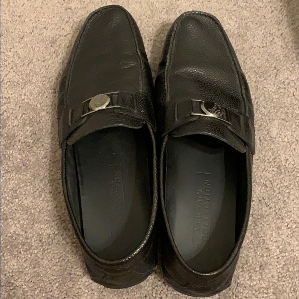 Versace Collection Men’s classic leather loafers